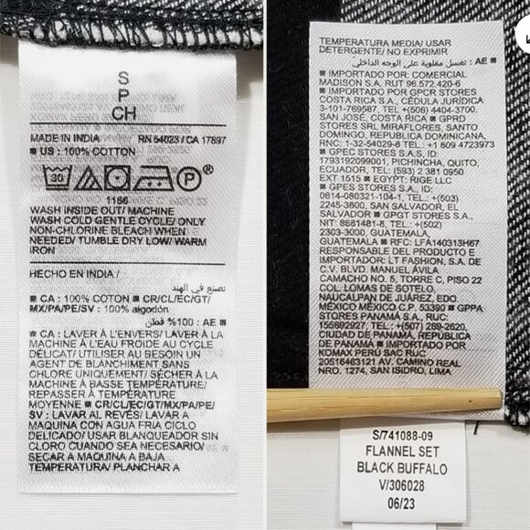 OLD NAVY Matching the Fam! Flannel Pajama Shirt Top 6739E1M - Picture 9 of 9